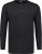 Adamo Sven Regular fit Serafino Long sleeve T-shirt Black - Magliette - Magliette Uomo Taglie Forti