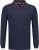 Adamo Peter Comfort fit Long sleeve Polo Navy - Polo - Polo Uomo Taglie Forti