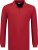Adamo Peter Comfort fit Long sleeve Polo Red - Polo - Polo Uomo Taglie Forti