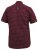 D555 DUNSTABLE S/S Micro AO Print Shirt Burgundy - Camicie - Camicie Taglie Forti Uomo
