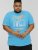 D555 AARON Surfers Paradise Printed Crew Neck T-Shirt Turquoise - Magliette - Magliette Uomo Taglie Forti