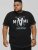 D555 BINGHAM State Of Miami Printed Crew Neck T-Shirt Black - Magliette - Magliette Uomo Taglie Forti