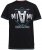 D555 BINGHAM State Of Miami Printed Crew Neck T-Shirt Black - Magliette - Magliette Uomo Taglie Forti