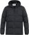 D555 DOMENIC Quilted Puffer Jacket With Half Micro Fleece Lining And Hood Black - Giubbotti - Giubbotti Uomo Taglie Forti