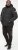 D555 DOMENIC Quilted Puffer Jacket With Half Micro Fleece Lining And Hood Black - Giubbotti - Giubbotti Uomo Taglie Forti