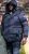 D555 DOMENIC Quilted Puffer Jacket With Half Micro Fleece Lining And Hood Black - Giubbotti - Giubbotti Uomo Taglie Forti
