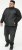 D555 MARSDEN Hybrid Knitted Jacket With Bonded Fleece Lining Black - Giubbotti - Giubbotti Uomo Taglie Forti