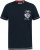 D555 GRAHAM YOSEMITE Chest And Back Printed Crew Neck T-Shirt Navy - Magliette - Magliette Uomo Taglie Forti