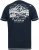 D555 GRAHAM YOSEMITE Chest And Back Printed Crew Neck T-Shirt Navy - Magliette - Magliette Uomo Taglie Forti