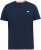 D555 SANDFORD Double Layer On Neck Ribs And Hem Waffle Textured T-Shirt Navy - Magliette - Magliette Uomo Taglie Forti