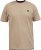 D555 SANDFORD Double Layer On Neck Ribs And Hem Waffle Textured T-Shirt Beige - Magliette - Magliette Uomo Taglie Forti