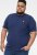 D555 ORSTON Reno Fabric Crew Neck T-Shirt With Chest Embroidery Blue Reno - Magliette - Magliette Uomo Taglie Forti
