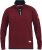 D555 HIRALDO Quarter Neck Pique Fleece Sweatshirt With Chest Embroidery Red - Felpe & felpe con cappuccio - Felpe & Felpe con Cappuccio Uomo Taglie Forti