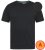 D555 Motherwell Thermal Short Sleeve T-Shirt Black - Intimo & costumi da bagno - Intimo Taglie Forti Uomo
