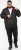 D555 Rudy Showerproof Fleece Lined Jacket With Packaway Hood - Black - Giubbotti - Giubbotti Uomo Taglie Forti