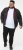 D555 Rudy Showerproof Fleece Lined Jacket With Packaway Hood - Black - Giubbotti - Giubbotti Uomo Taglie Forti