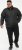 D555 Rudy Showerproof Fleece Lined Jacket With Packaway Hood - Black - Giubbotti - Giubbotti Uomo Taglie Forti