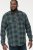 D555 GARFIELD Check Overshirt With Two Patch Pockets & Button Down Collar Navy - Camicie - Camicie Taglie Forti Uomo