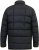 D555 CRISTIANO Puffer Jacket With Binding On Cuffs And Embroidery Badge On Sleeve Black - Giubbotti - Giubbotti Uomo Taglie Forti