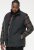 D555 FELIPE Zip Through Padded Gilet With Contrast Colour Lining And Rubber Badge Black - Giubbotti - Giubbotti Uomo Taglie Forti