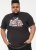 D555 LORNE Motor Bike Splatter Printed Crew Neck T-Shirt Washed Black - Magliette - Magliette Uomo Taglie Forti
