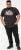 D555 LORNE Motor Bike Splatter Printed Crew Neck T-Shirt Washed Black - Magliette - Magliette Uomo Taglie Forti