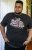 D555 LORNE Motor Bike Splatter Printed Crew Neck T-Shirt Washed Black - Magliette - Magliette Uomo Taglie Forti