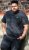 D555 ORSTON Reno Fabric Crew Neck T-Shirt With Chest Embroidery Black Reno - Magliette - Magliette Uomo Taglie Forti