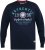 D555 KEYWORTH Authentic Printed Crew Neck Sweatshirt Navy - Felpe & felpe con cappuccio - Felpe & Felpe con Cappuccio Uomo Taglie Forti
