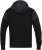 D555 DEAN Couture Zip Through Hoody With Woven Contrast Fabric Trim Black - Felpe & felpe con cappuccio - Felpe & Felpe con Cappuccio Uomo Taglie Forti