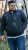 D555 ABERDARE Knitted Zip Through Sweater With Bonded Check Lining Navy Marl - Felpe & felpe con cappuccio - Felpe & Felpe con Cappuccio Uomo Taglie Forti