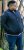 D555 ABERDARE Knitted Zip Through Sweater With Bonded Check Lining Navy Marl - Felpe & felpe con cappuccio - Felpe & Felpe con Cappuccio Uomo Taglie Forti