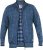 D555 ECCLES Cable Knitted Zip Through Sweater With Bonded Check Lining Denim Marl - Felpe & felpe con cappuccio - Felpe & Felpe con Cappuccio Uomo Taglie Forti