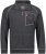 Adamo Manuel Sweatshirt with Zipper Charcoal - Felpe & felpe con cappuccio - Felpe & Felpe con Cappuccio Uomo Taglie Forti