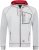 Adamo Michael Hoodie with Zipper Grey - Felpe & felpe con cappuccio - Felpe & Felpe con Cappuccio Uomo Taglie Forti