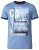 D555 Howie Fine Stripe T-shirt Blue - Magliette - Magliette Uomo Taglie Forti