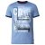 D555 Howie Fine Stripe T-shirt Blue - Magliette - Magliette Uomo Taglie Forti