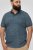 D555 Woolwich AOP Polo Shirt With Ribbed Collar Blue - Polo - Polo Uomo Taglie Forti