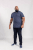 D555 Grant Polo Shirt Denim Blue - Polo - Polo Uomo Taglie Forti