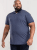 D555 Grant Polo Shirt Denim Blue - Polo - Polo Uomo Taglie Forti