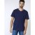 D555 Signature V-neck T-shirt Navy - Magliette - Magliette Uomo Taglie Forti