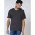 D555 Signature V-neck T-shirt Charcoal - Magliette - Magliette Uomo Taglie Forti