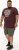 D555 Loughborough Official Gas Monkey Crew Neck T-Shirt Burgundy Black Twist - Magliette - Magliette Uomo Taglie Forti