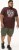 D555 Loughborough Official Gas Monkey Crew Neck T-Shirt Burgundy Black Twist - Magliette - Magliette Uomo Taglie Forti