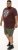 D555 Loughborough Official Gas Monkey Crew Neck T-Shirt Burgundy Black Twist - Magliette - Magliette Uomo Taglie Forti