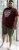 D555 Loughborough Official Gas Monkey Crew Neck T-Shirt Burgundy Black Twist - Magliette - Magliette Uomo Taglie Forti