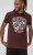 D555 Loughborough Official Gas Monkey Crew Neck T-Shirt Burgundy Black Twist - Magliette - Magliette Uomo Taglie Forti