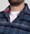 D555 Shrewsbury Long Sleeve with Chest Pocket Blue/Navy Check - Camicie - Camicie Taglie Forti Uomo