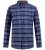 D555 Shrewsbury Long Sleeve with Chest Pocket Blue/Navy Check - Camicie - Camicie Taglie Forti Uomo