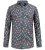 D555 Wakefield Long Sleeve AOP Guitar Printed Shirt Grey - Camicie - Camicie Taglie Forti Uomo
